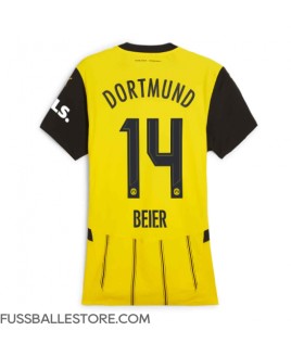 Günstige Borussia Dortmund Maximilian Beier #14 Heimtrikot Damen 2024-25 Kurzarm
